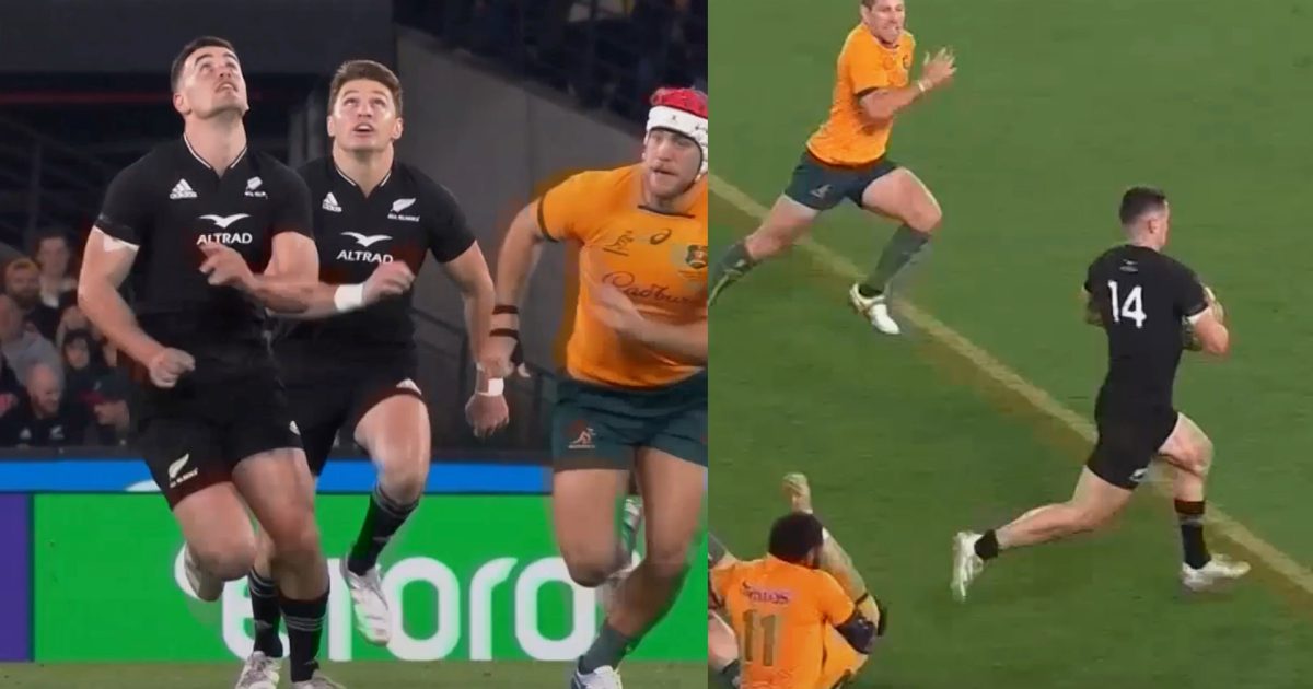 Watch: Will Jordan and Beauden Barrett combine for scorching long-range ...