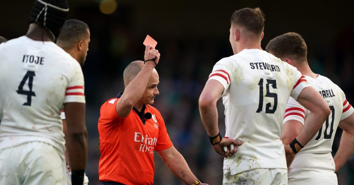 20-minute red card will not feature at the Rugby World Cup