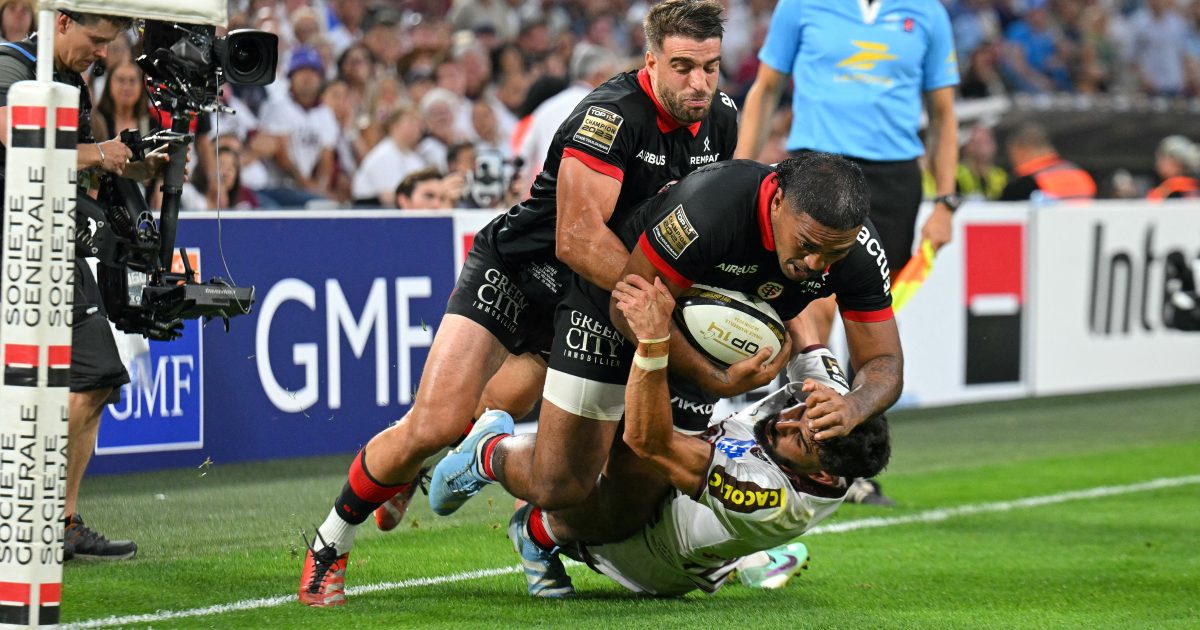 Fanion Rugby Finale Top 14 2024 - Toulouse Vs UBB Bordeaux - 9x11cm