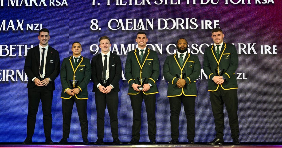 Rassie Erasmus’ Springboks Shine in World Rugby Men’s 15s Dream Team of the Year