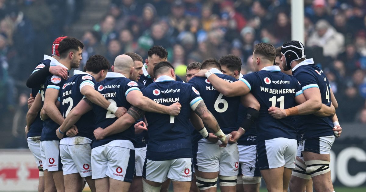 Scotland Rugby Huddle Scotland forced into late change for Argentina
