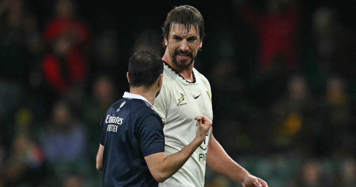 Eddie Jones spricht von „größeren Problemen“ als Etzebeths „kleinerem ...