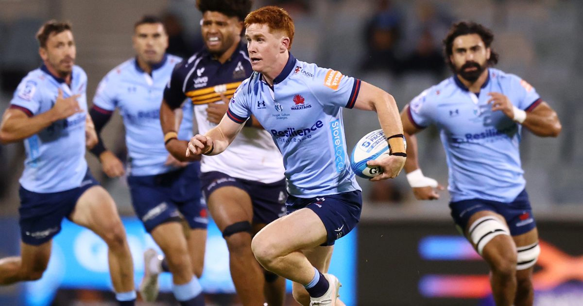 Breakout Super Rugby rookie Sid Harvey re-signs with Waratahs