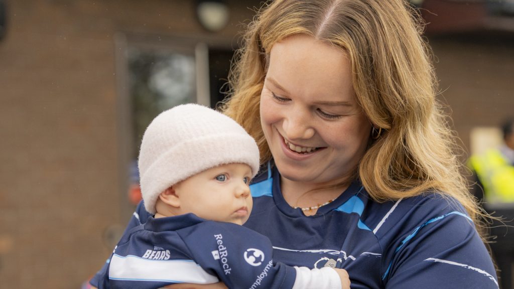‘She is now the biggest why in my life’: Lark Atkin-Davies on motherhood and rugby return