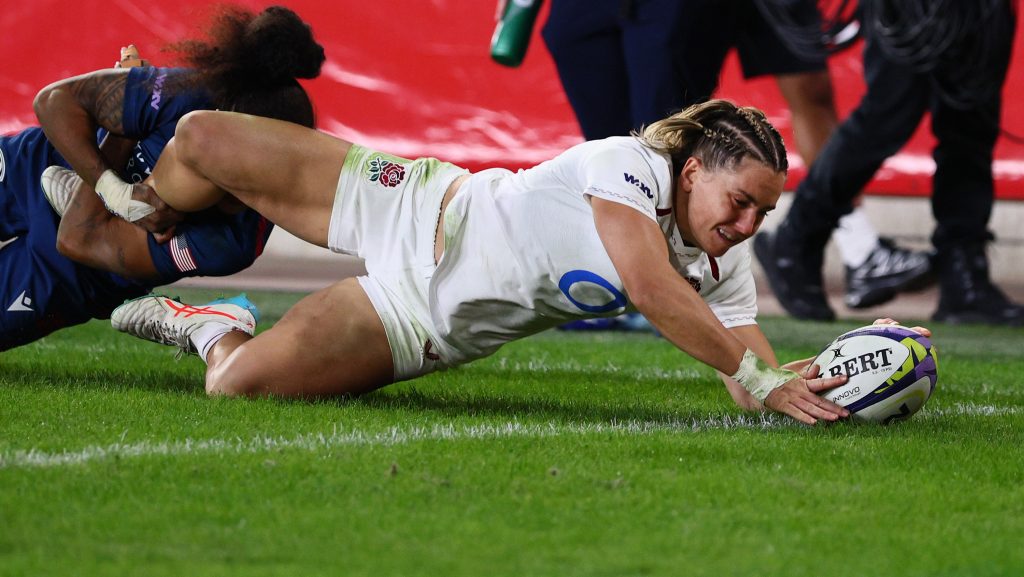Claudia Moloney-MacDonald stars with four tries as England beat Eagles